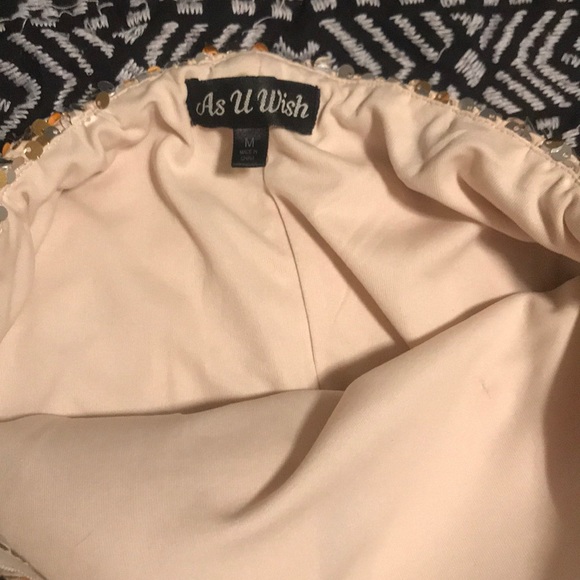 Gold & Silver sequin mini dress - Picture 2 of 4